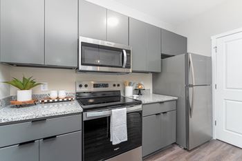 Modern gray cabinetry